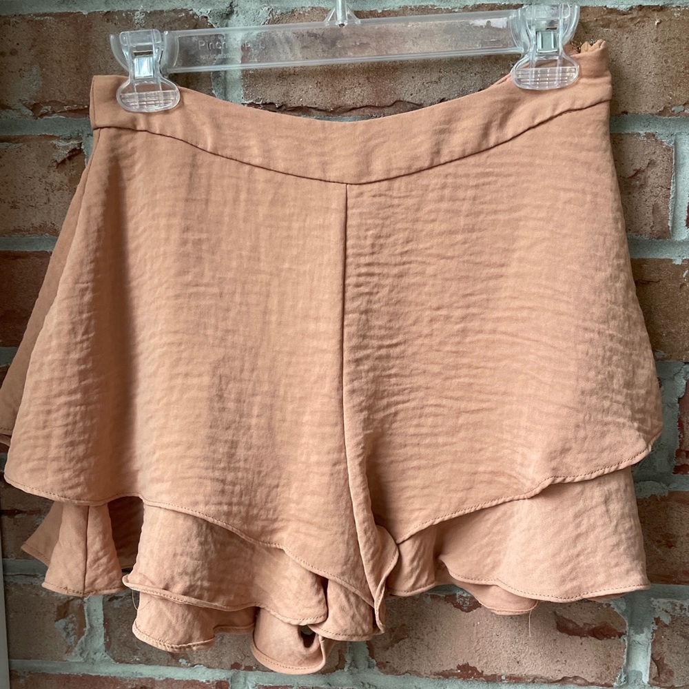 Flawless Brown Flowy Shorts